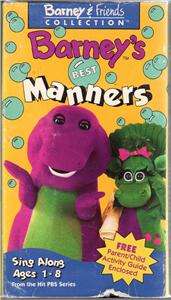 BARNEYS BEST MANNERS VHS VIDEO  