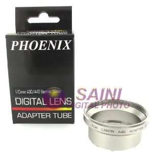  LENS & FILTER ADAPTER TUBE for CANON A30 A40 52MM