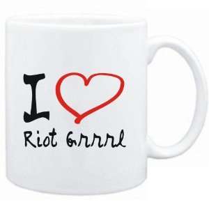  Mug White  I LOVE Riot Grrrl  Music