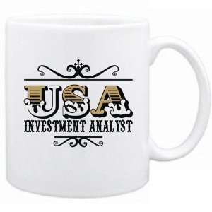  New  Usa Investment Analyst   Old Style  Mug Occupations 