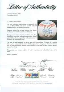 NO HITTERS CLUB MULTI SIGNED AUTOGRAPHED MLB BASEBALL PSA/DNA LOA 