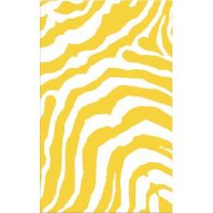 The Rug Market Kids Tiger Boo Yellow 11726 Yellow and White Kids Room 