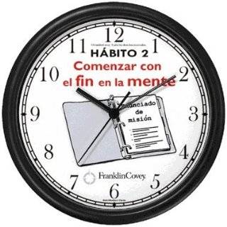 Habit 2   Begin with the End in Mind (Spanish Text)   Wall Clock from 