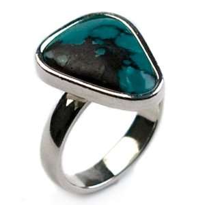   Turquoise and Sterling Silver Small Ring Ian & Valeri Co. Jewelry