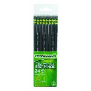 Ticonderoga Number 2 Soft Pencils, Box of 24, Black (13926) by 