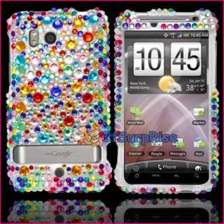   Diamond Colorful Full Hard Case Cover For HTC Thunderbolt 4G Phone