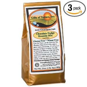 Gifts Of Nature Chocolate Fudge Brownie Mix, 21 Ounce Bags (Pack of 3)