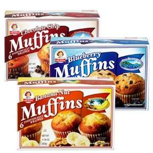 LITTLE DEBBIE MUFFINS CHOCOLATE CHIP 6 Grocery & Gourmet Food