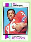 1975 Topps FB 104 Bill Thompson Broncos  