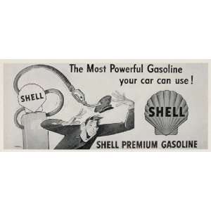   Gas Pump Attendant Siebel   Original Halftone Print