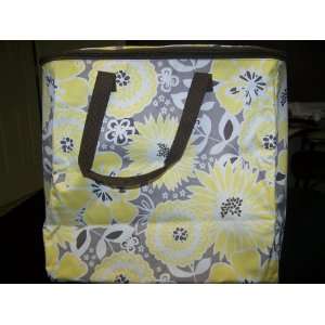 Thirty One XXL Utility Tote Set (Brown & Awesome Blossom