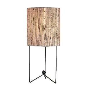  Thina Collection 1 Light 16 Natural Linen Table Lamp   LS 