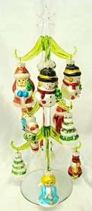 NEW Hand Blown Glass Christmas Tree Old Style Mercury Look Removable 