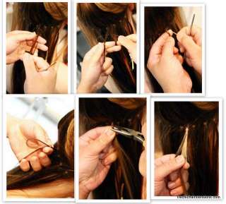 How to apply Micro Links Hair Extensions With the Loop Tool Threader