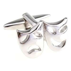  Comedy and Tragedy Theatre Mask Cufflinks Cuff Links 