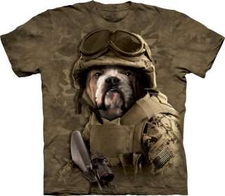 New ENGLISH BULLDOG SOLDIER T Shirt  