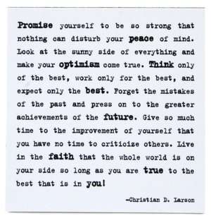   & NOBLE  Magnet   Promise Yourself To Be Strong by Quotable Cards