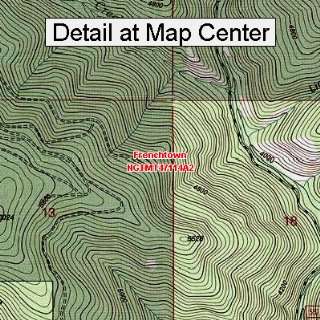  USGS Topographic Quadrangle Map   Frenchtown, Montana 