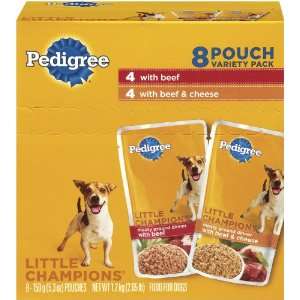 Pedigree Traditional Ground Dinner Beef Combo Pack Food for Dogs, 5.3 
