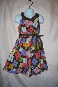 NWT Gymboree Glamour Safari Belted Dress 6 Flower Print  