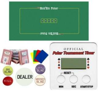 Pro Dealer Kit, Blind Buttons, Layout, Tournament Timer  