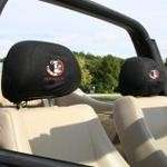 these sharp headrest covers are the perfect way to add some team spirt