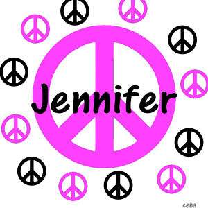 Peace Sign Set Personalized Wall Decor Decal Vinyl PS4  