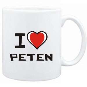  Mug White I love Peten  Cities