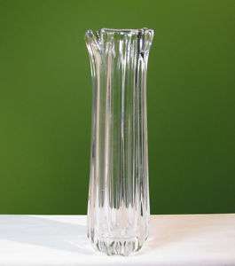 Mid Century Art Glass Vase Bengt Edenfalk Skruf Sweden  
