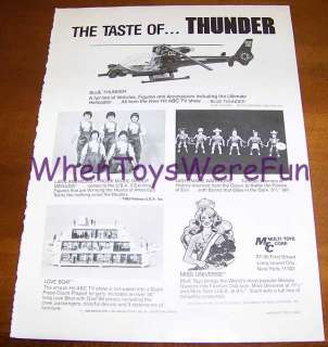 1984 MTC Nightmare Warriors, Love Boat Playset Trade Ad  