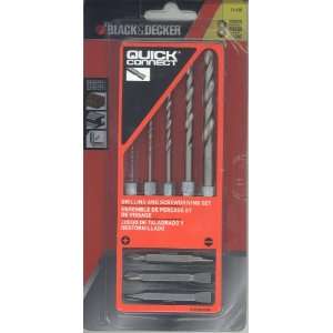Black and Decker Quick Connect 8 Piece Drilling and Screwdriver Set