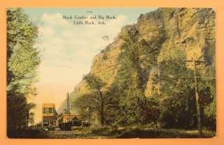 ROCK CRUSHER & BIG ROCK Little Rock Arkansas POSTCARD  
