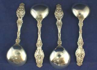   WHITING BULLION SPOONS STERLING SILVER LILY PATTERN ART NOUVEAU  