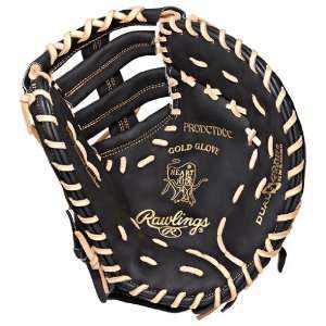 Rawlings Heart of the Hide Dual Core First Base Baseball Glove (Black 