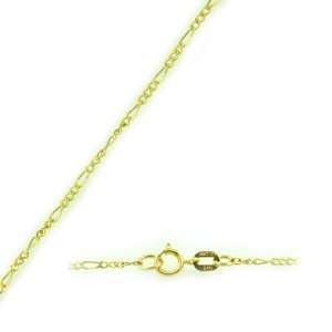  14k Solid Yellow Gold Figaro Chain Necklace 2.0mm 16 