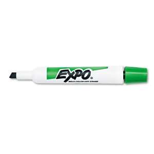  EXPO  Dry Erase Marker, Chisel Tip, Green, Dozen    Sold 