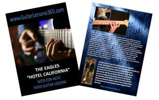 The Eagles Hotel California Guitar Lesson DVD NEW  