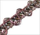 Crocheted Metallic Silver Braid Ribbon Trim Craft items in 