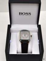 325 Hugo Boss Mens Dk Brown Leather Watch 1512141 NWT  