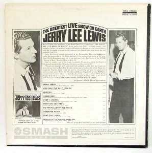 JERRY LEE LEWIS Greatest Live Show On LP VG++ VG++  