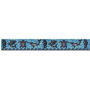  Dog Collar Tribal Seas Blue Size Small 