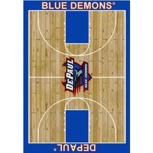  DePaul Blue Demons NCAA Homecourt Area Rug by Milliken 5 