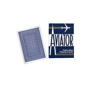    Aviator Jumbo Index Cards   Poker Size (Blue) Toys & Games