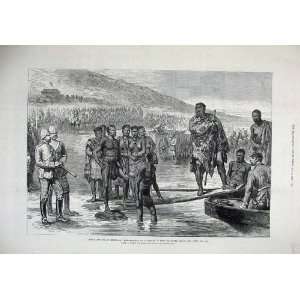   1879 Cetewayo Port Durnford Zululand War Natives Boat