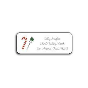  personalized holiday address labels   candyland