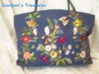 Pretty Cloth Purse with Flowers and Butterfly by Bueno  