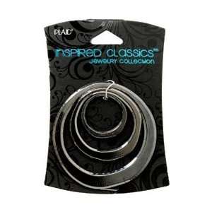  Plaid Crafts Inspired Classic Rings 1/Pkg Triple Black 