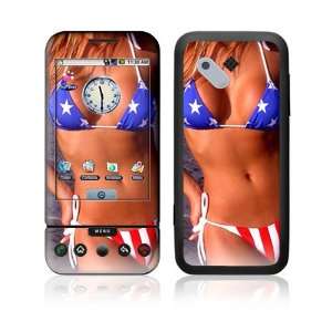  HTC Google G1 Decal Vinyl Skin   US Flag Bikini 