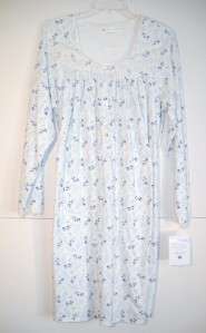 Eileen West Cozy Mornings Pima Interlock Nightgown XL C533773 Ivory 