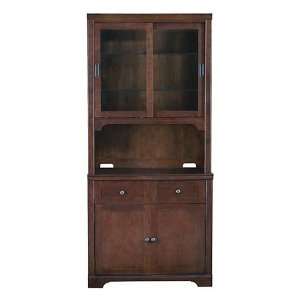  Custom China Cabinet and Hutch with Sliding Doors 